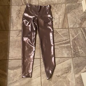 Old Navy BNWT size small petite bronze shiny leggings